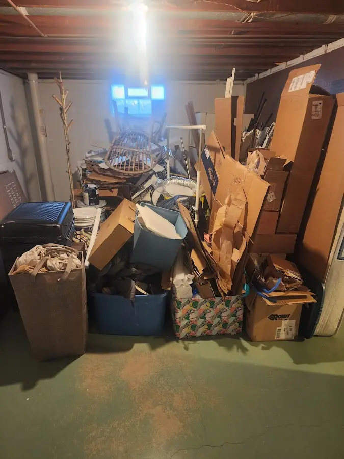 Roll-off dumpster container at job site for Concrete Dumpster Rental in Antioch